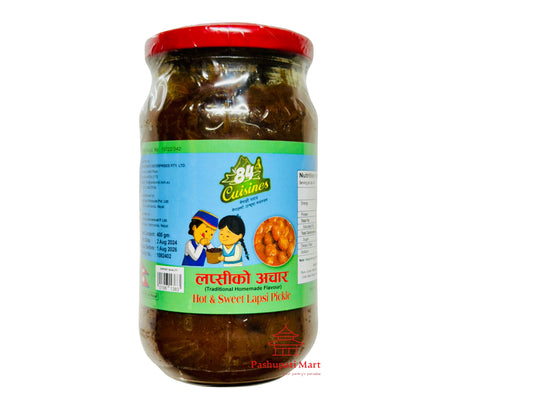 84c Hot & Sweet Lapsi Pickle 350gm