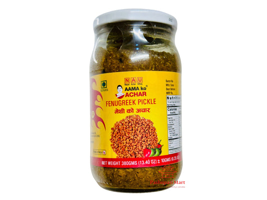 Aama ko Fenugreek Pickle (Methi) 380gm